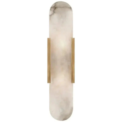 Alabaster Linear kitchen Wall Sconce 13.8&quot;H*4.05&quot;W Brass  Wall Sconce Fabtiko