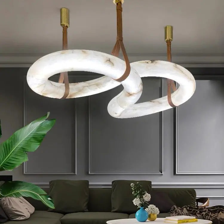 Spain Alabaster Oslo Cable Pendant Light Dining Room Pendant Fabtiko