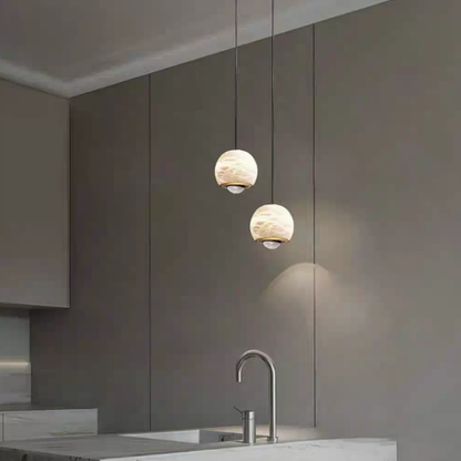 Spanish Alabaster Bedroom Modern Pendant Light