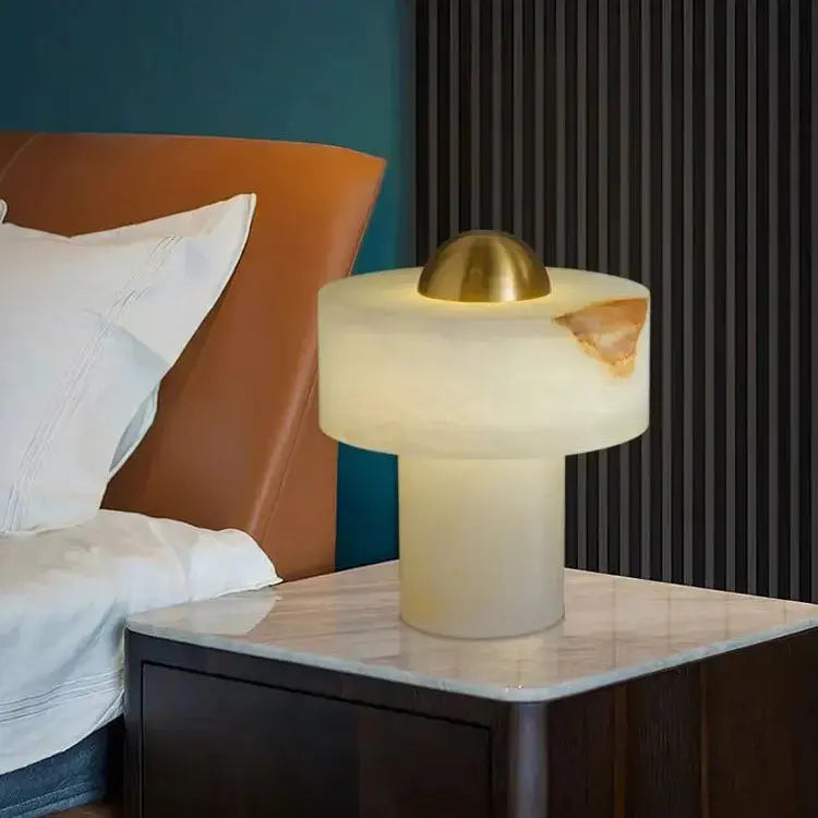 Table Lamp Alabaster Mushroom Table Lamp 的副本 Fabtiko