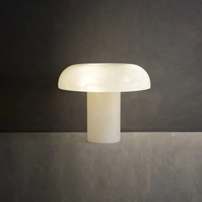 Alabaster Mushroom Table Lamp Table Lamp Fabtiko