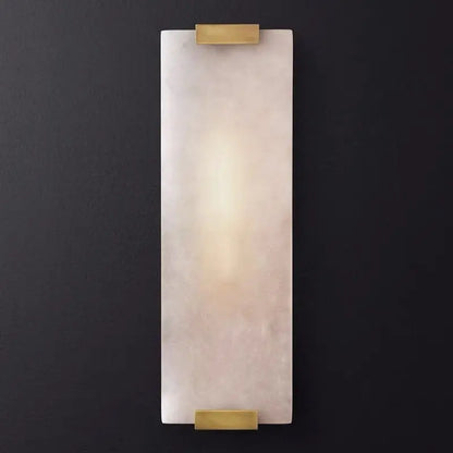 Alabaster Foyer Entryway Gallery Wall Sconces Brass 5.9&quot;D*18.5&quot;H  Wall Sconce [product_tags] Fabtiko