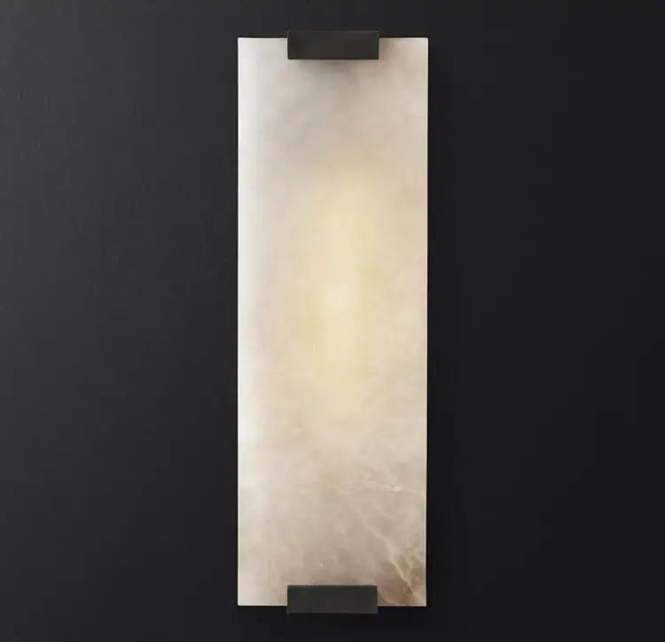 Alabaster Foyer Entryway Gallery Wall Sconces Black 5.9&quot;D*18.5&quot;H  Wall Sconce [product_tags] Fabtiko
