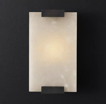 Alabaster Foyer Entryway Gallery Wall Sconces Black 5.9&quot;D*10.43&quot;H  Wall Sconce [product_tags] Fabtiko