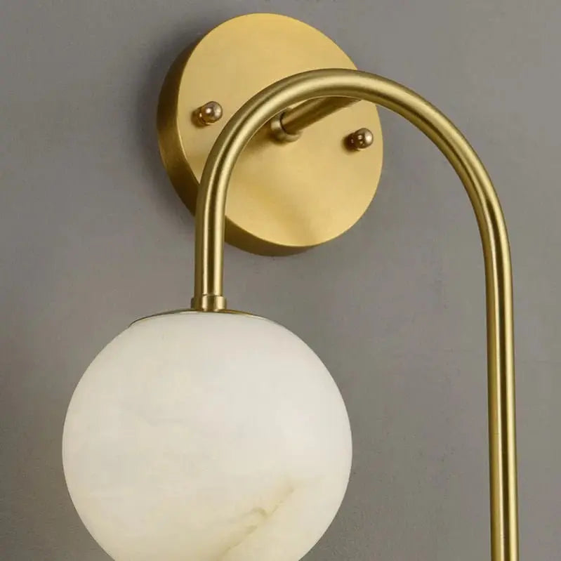 Alabaster Glo Modern Wall Sconce In Bedroom    Wall Sconce [product_tags] Fabtiko