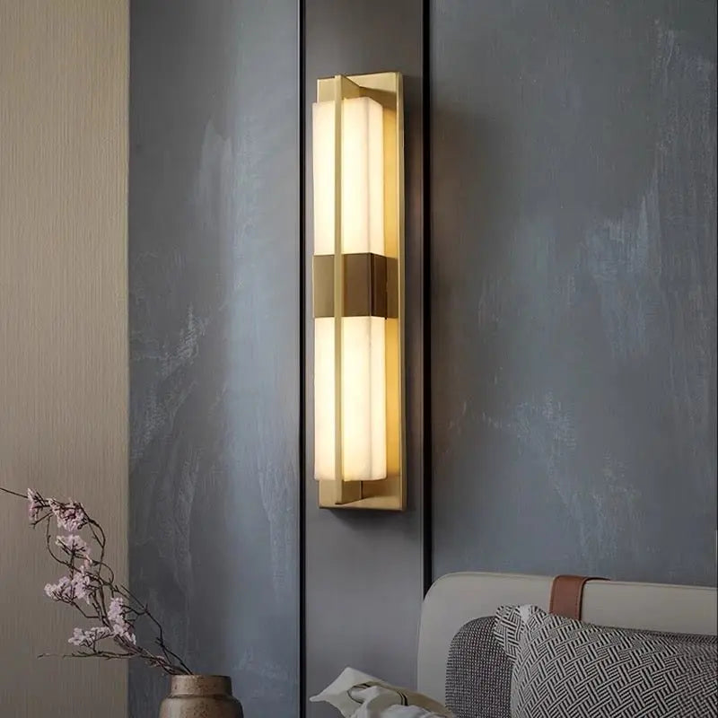 Alabaster Hallway Wall Sconce Light Fixtures    Wall Sconce [product_tags] Fabtiko