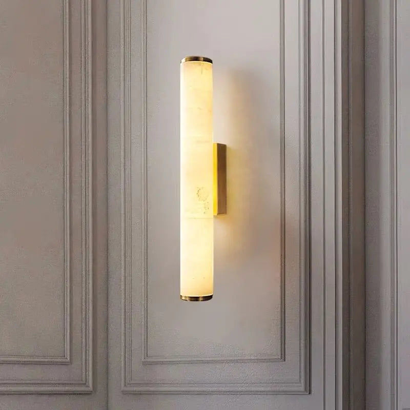 Alabaster Linear Wall Sconces Living Room 3.15&quot;W*23.62&quot;H   Wall Sconce [product_tags] Fabtiko