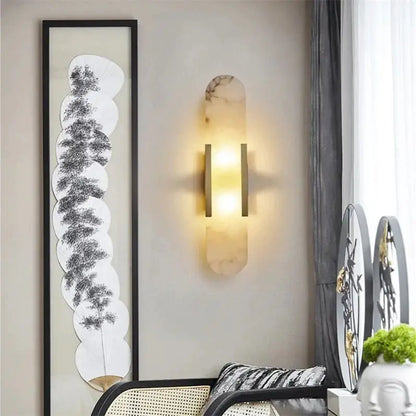 Alabaster Linear kitchen Wall Sconce    Wall Sconce Fabtiko