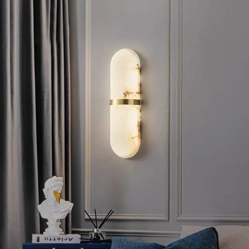 Alabaster Living Room Walls Light Fixture Brass   Wall Sconce [product_tags] Fabtiko
