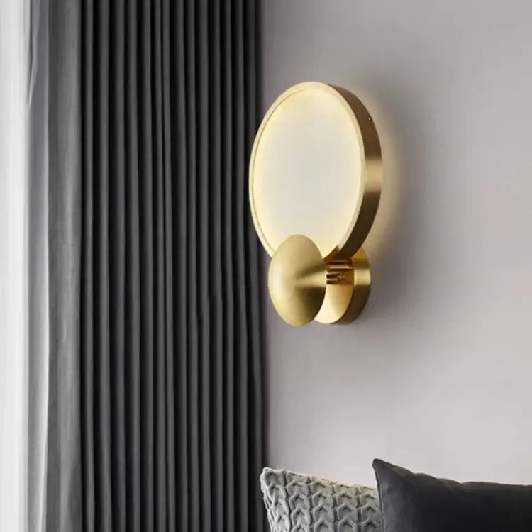 Alabaster Round Modern Wall Sconce    Wall Sconce [product_tags] Fabtiko