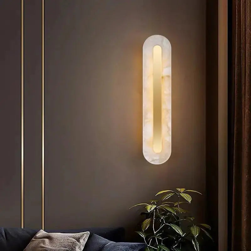 Alabaster Wall Lights Fixture For Living Room Style A: 5.51&quot;W*23.62&quot;H   Wall Sconce [product_tags] Fabtiko