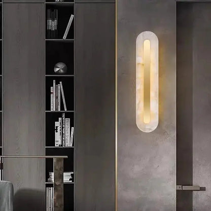 Alabaster Wall Lights Fixture For Living Room Style A: 5.51&quot;W*19.68&quot;H   Wall Sconce [product_tags] Fabtiko