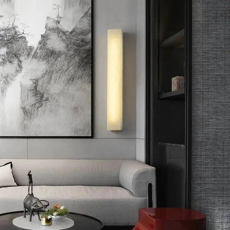 Alabaster Wall Sconce Linear Lights 3.15&quot;W*39.37&quot;H   Wall Sconce [product_tags] Fabtiko
