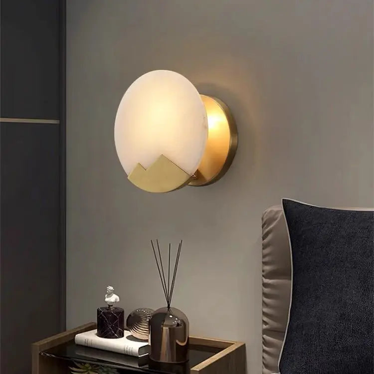 Alabaster Wall Sconces Lighting For Living Room    Wall Sconce [product_tags] Fabtiko