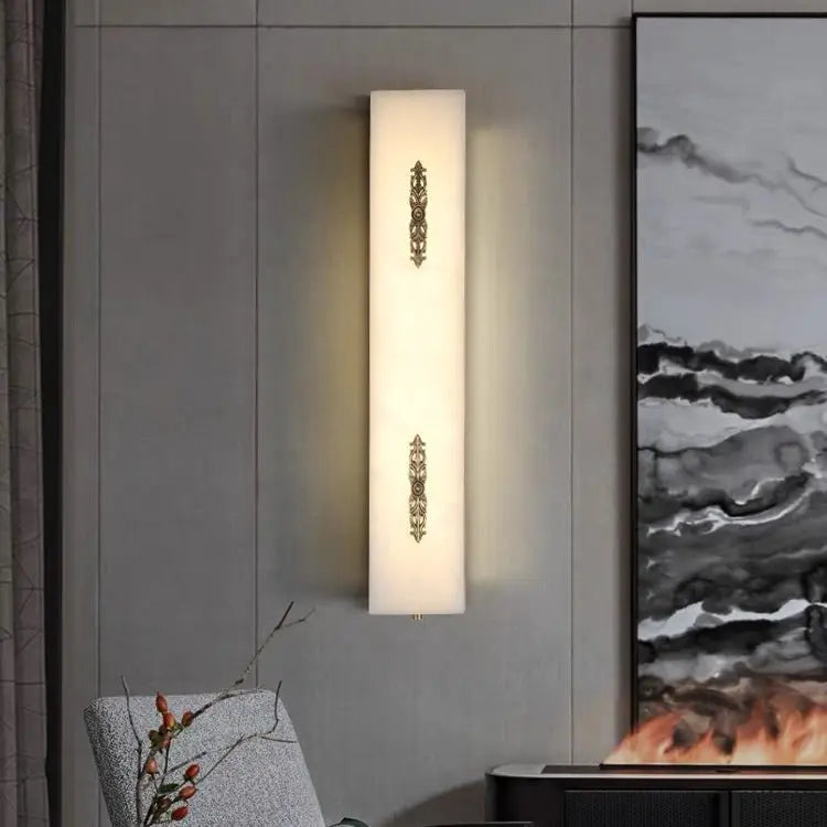 Real Alabaster Wall Sconces Living Room    Wall Sconce [product_tags] Fabtiko