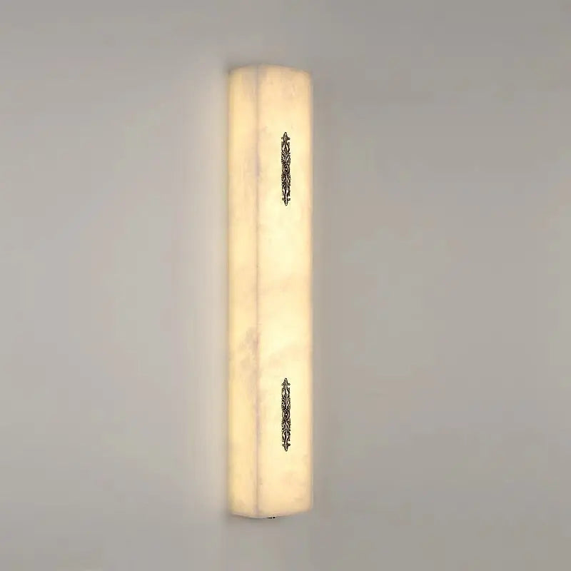 Real Alabaster Wall Sconces Living Room 3.94&quot;D*3.15&quot;W*29.53&quot;H   Wall Sconce [product_tags] Fabtiko