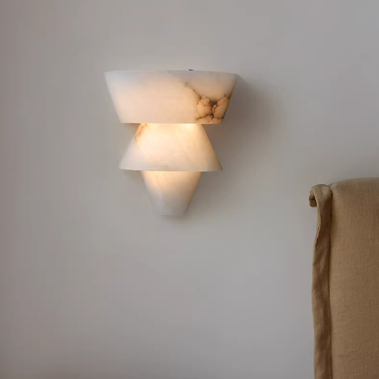 Mid-Century Style Alabaster Wall Sconce
