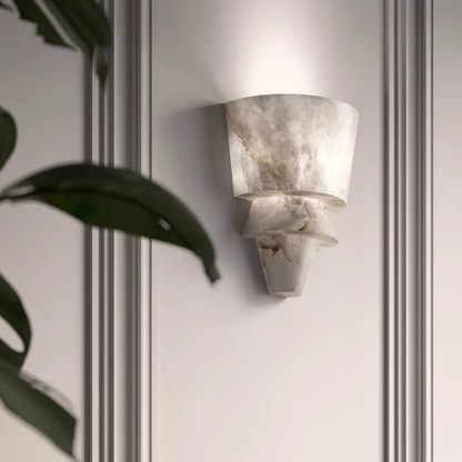 Mid-Century Style Alabaster Wall Sconce