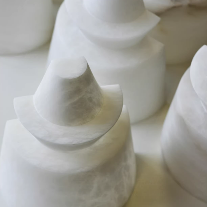 Mid-Century Style Alabaster Wall Sconce